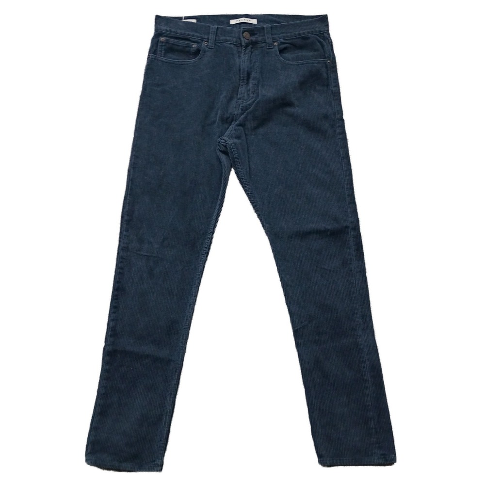 Pacsun Mens 34x32 Slim Taper Corduroy Pants Dark Blue Casual